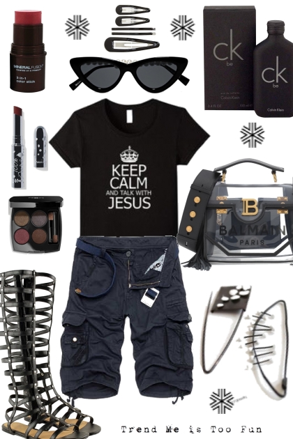 I WEAR BLACK IN SUMMER- Fashion set