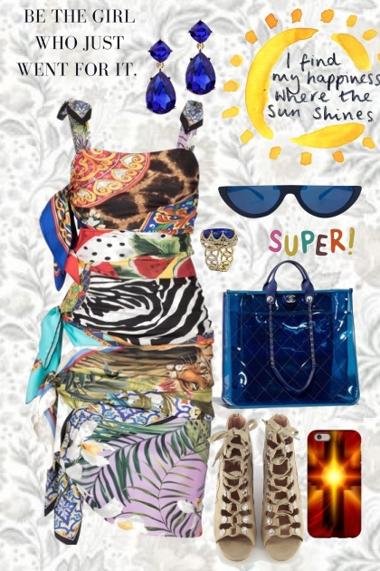 ~`IT'S TIME TO FIND YOUR PLACE IN THE SUN- combinação de moda