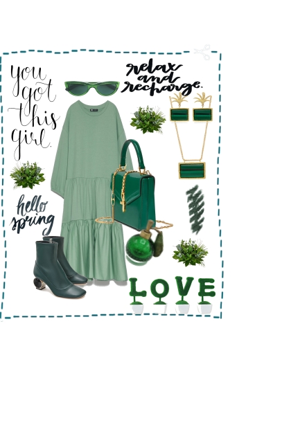 SWEET GREEN SPRING 2020- Модное сочетание