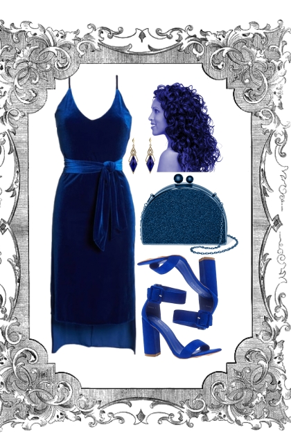 BLUE MONOCHROME ~ SUMMER DATE- Modna kombinacija