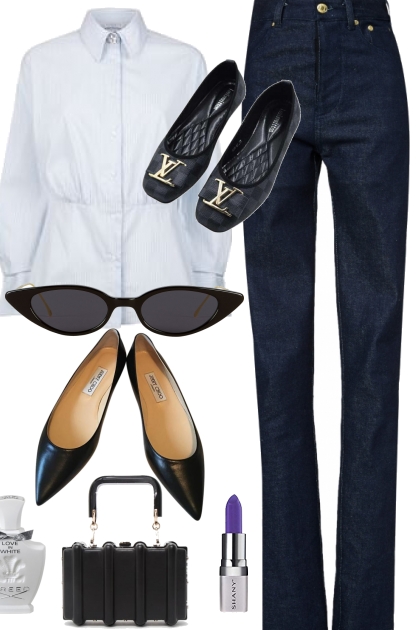 CASUAL FRIDAY JEANS OUTFIT- Fashion set