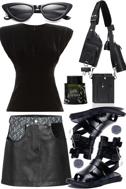 BLACK FOR SUMMER 2020 :,`- Fashion set