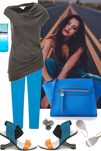 BLUE CROPPED PANTS FOR SUMMER 2020- combinação de moda