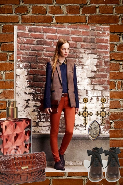 VEST AND RUST JEANS FOR FALL 2020- Kreacja