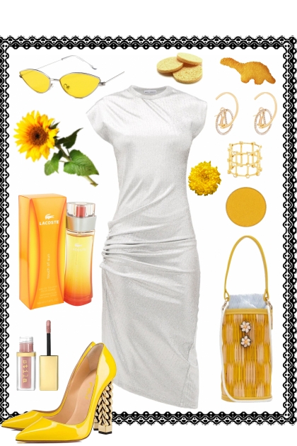 WHITE WITH YELLOW