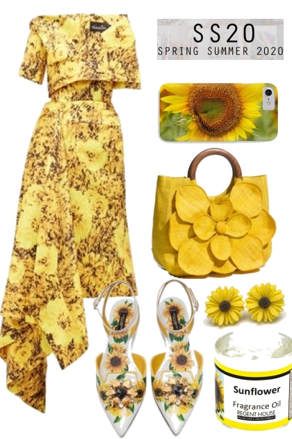 SUNFLOWER DRESS |62520|- Fashion set