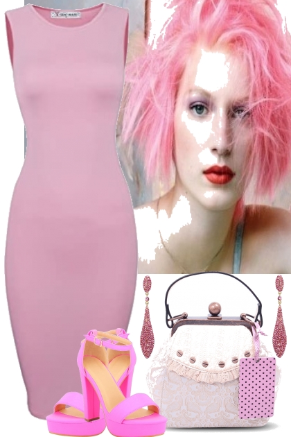 PINK TEE DRESS FOR SUMMER 2020- Modna kombinacija