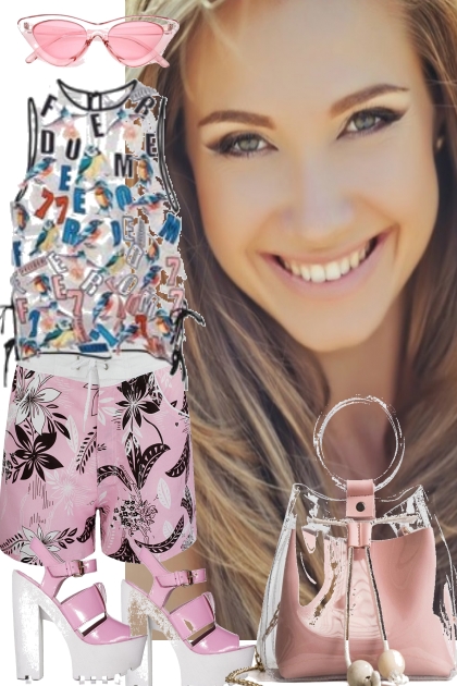 PRINT MIX OF THE DAY ~ SHORTS SET