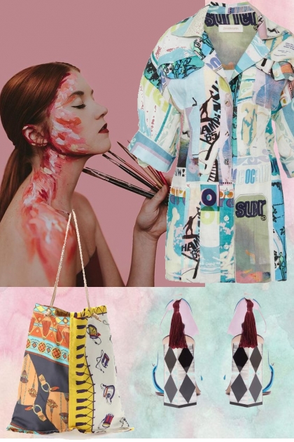 MIXED PRINT 81520501- Fashion set