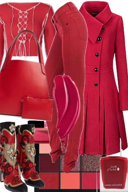 RED ON RED- Fashion set