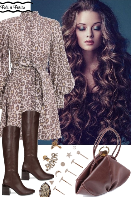 LEOPARD DRESS 103020- Fashion set