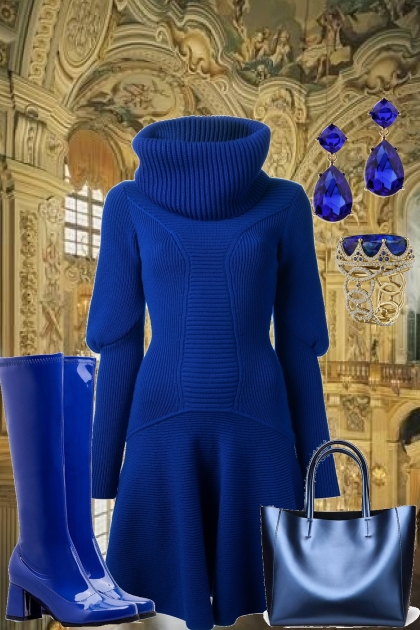 ROYAL BLUE WINTER 2020 - 2021- combinação de moda