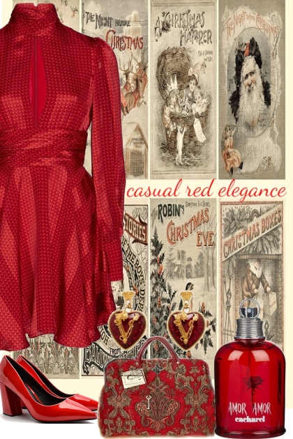 ~ CASUAL RED ELEGANCE ~ 12232020- Fashion set