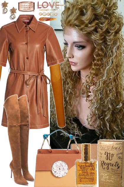 12272020 ~ SHIRT DRESS WITH BODY SUIT- Combinazione di moda