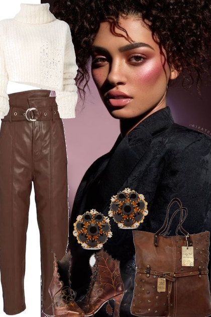 BROWN LEATHER 12282020- Combinazione di moda