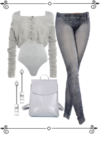 `* GRAY `*- Combinaciónde moda