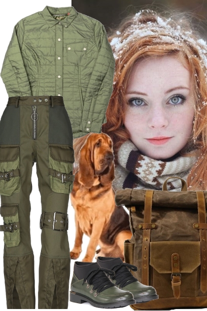 A WALK IN THE WOODS WITH THE DOG- Fashion set