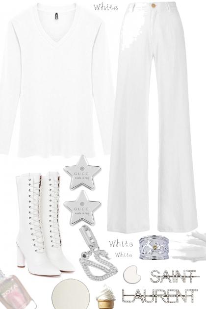 WHITE FOR 2021 MINIMALIST- Combinazione di moda