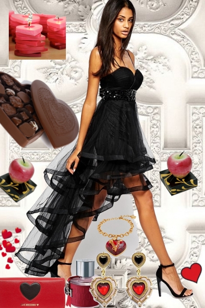 VALENTINE CANDY, CANDLES AND LOVE- Fashion set