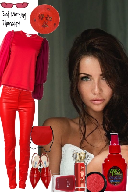 THURSDAY IN RED- Fashion set