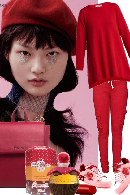 RED CARGO JOGGERS FOR FEBRUARY- Combinaciónde moda