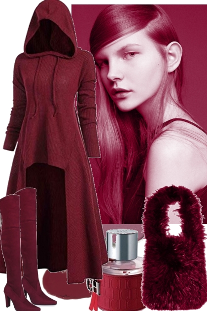 HOODED HIGH FRONT COAT- Combinazione di moda