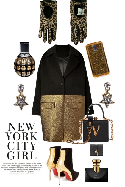 MANHATTAN BLACK AND GOLD - Fashion set