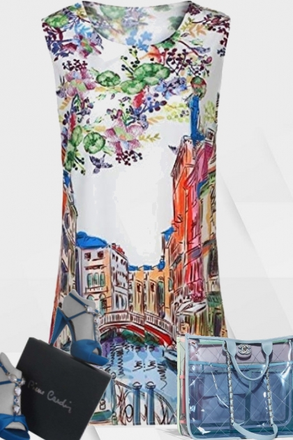 PRINT DRESS FOR SUMMER 2021.- Модное сочетание