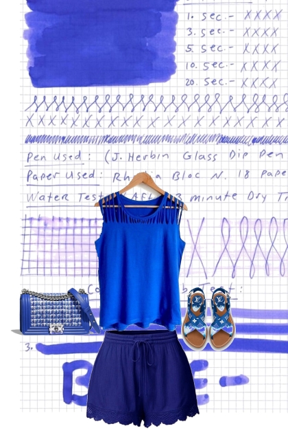 BLUE FOR SUMMER- Combinazione di moda