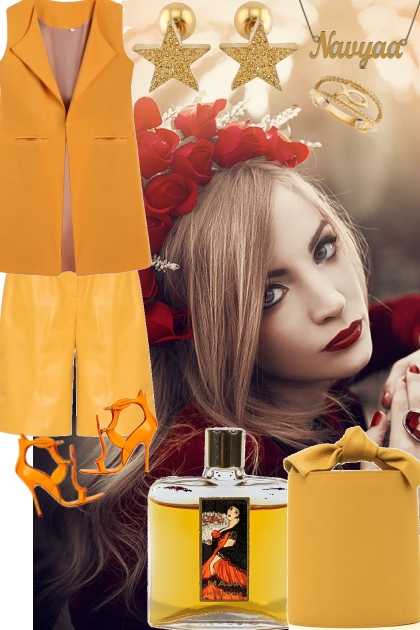 ORANGE AND YELLOW FOR SUMMER- Fashion set