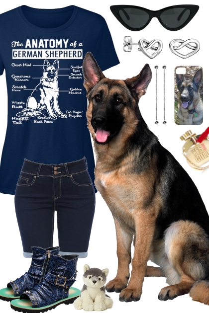 DOG WALKS OWNER- Combinazione di moda