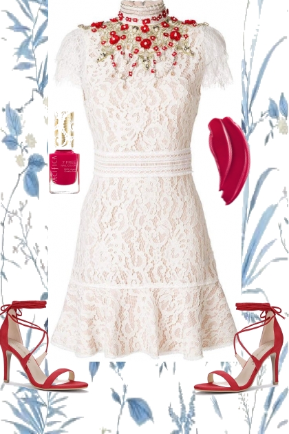 RED AND WHITE /.,;'"- Combinaciónde moda