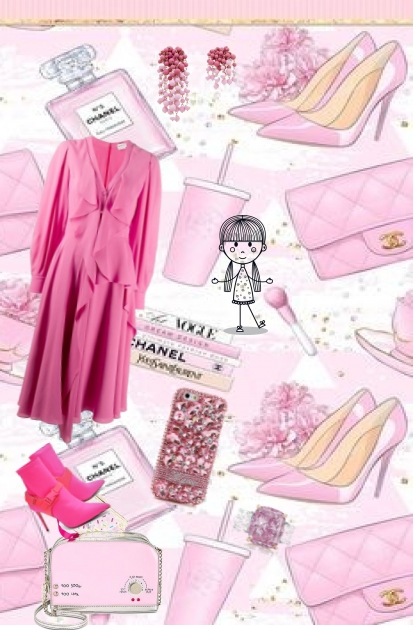 HOT AND LIGHT (PINK)- Fashion set