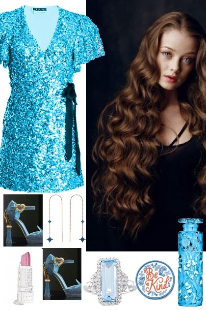 LITTLE BLUE DRESS 8202021- Modna kombinacija
