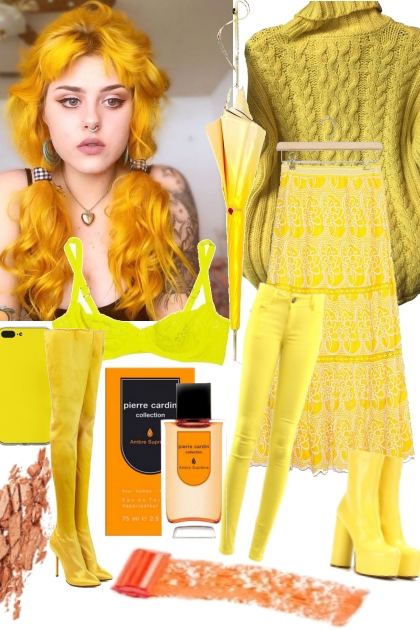 REAL WARM IN YELLOW 91621- Fashion set