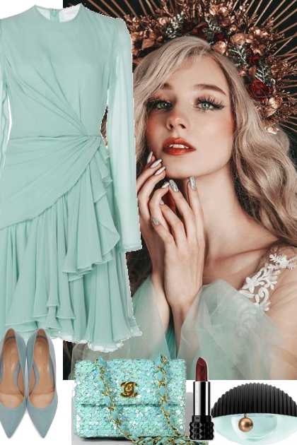 1132021 MINT DRESS- Combinazione di moda