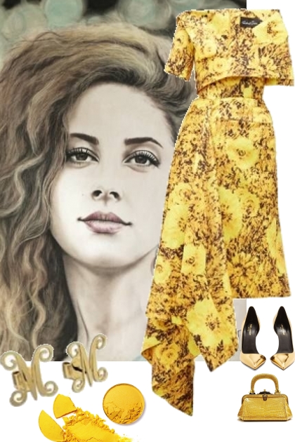 YELLOW PRINT DRESS FOR HER 11232021