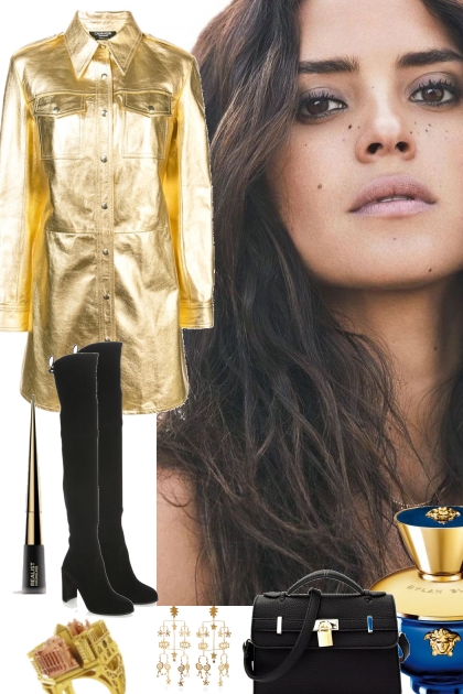 THE GOLD DRESS 12242021- Combinazione di moda