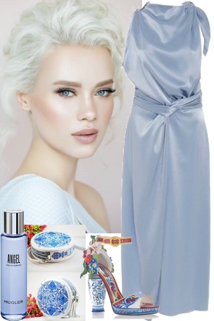 BLUE DRESS 12282021- Fashion set