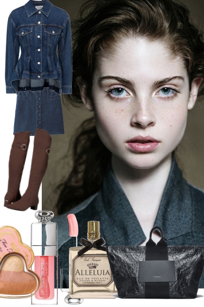 DENIM JACKET AND SKIRT 262022- Fashion set