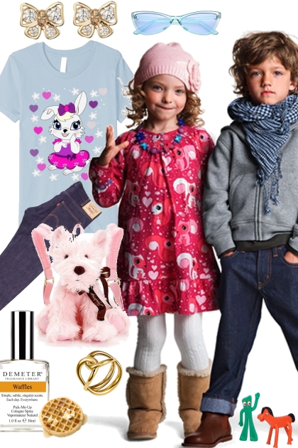 JEANS/TEE CHILDREN- Fashion set