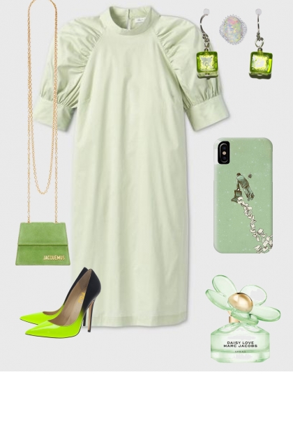 GREEN DRESS 3192022- Fashion set