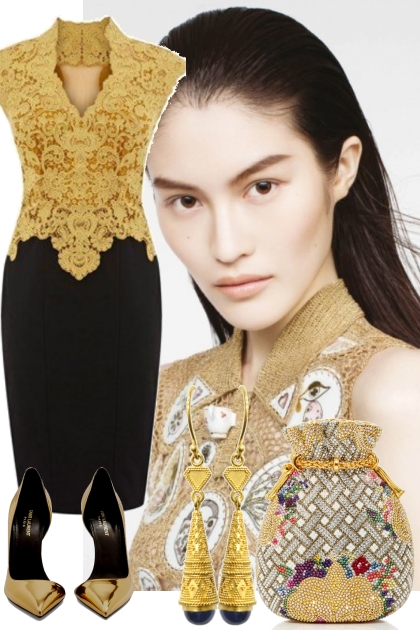 GOLD TOP DRESS 4 19 2022- Kreacja