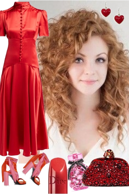 IN RED  ~ 4 22 22- Fashion set