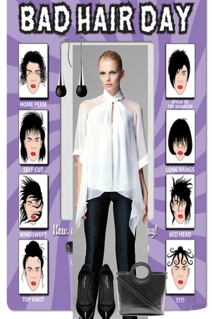 WHITE TOP, BLACK PANTS 5 4 22- Modekombination