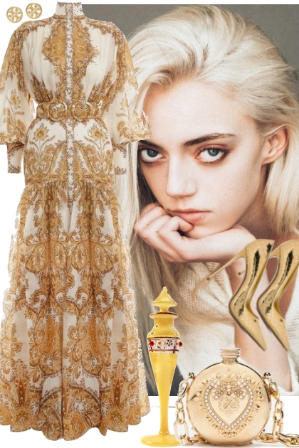 DRESS ~ WINTER GOLD ~ 5 5 22- combinação de moda