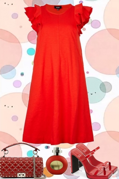 RED DRESS 6 24 22- Fashion set