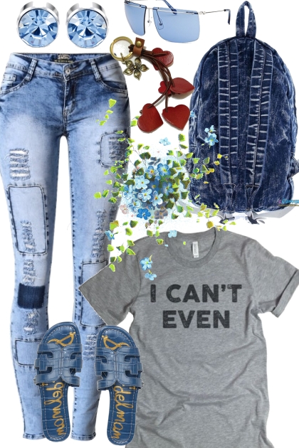 JEANS AND TEE  7622- Fashion set