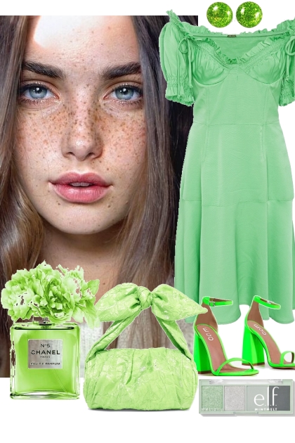 GREEN DRESS ~ 7162022