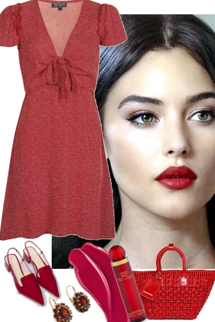 LITTLE RED DRESS 7 19 2022- Combinaciónde moda